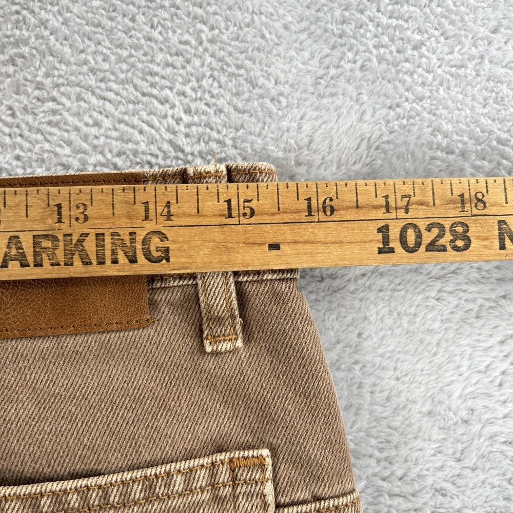 We The Free Baggy Wide Leg Baggy Jeans 27 Brown High Rise Free People Button Fly - Picture 6 of 8